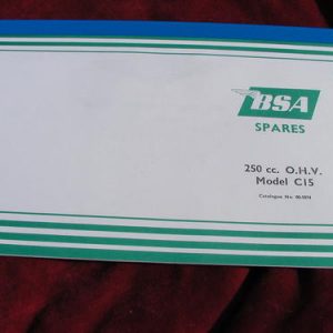BSA C15 (1959-68) 250cc Distributor models PARTS BOOK OEM: 00-5074