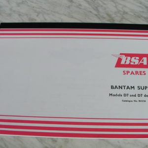 BSA Bantam Super Models D7 and D7 De luxe (1966)