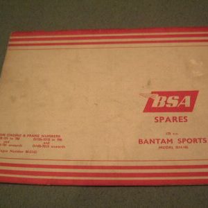 BSA D14/4 Sports (1968) PARTS BOOK OEM: 00-5143