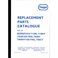 Triumph T120R, T120RV, Tiger 650, TR6R, TR6C (1972) PARTS BOOK OEM: 99-0953