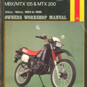 HONDA MBX125, HONDA MTX125, HONDA MTX200 (1983-85) HAYNES WORKSHOP SERVICE MANUAL 1132 (PRE-OWNED)