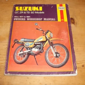 SUZUKI TS50ER, GT50, TS50KN, ZR50, TS50 WORKSHOP SERVICE MANUAL BY HAYNES 799 (PRE-OWNED)