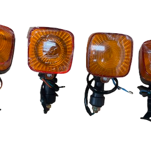 HONDA MTX50/MTX125 Turn signal SET with brackets set (4 pieces) direction indicators with 12v 10w bulbs!