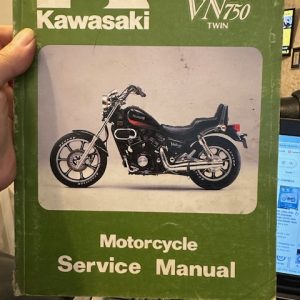 KAWASAKI VN750 VULCAN V-TWIN(1985-86) GENUINE WORKSHP MANUAL 99924-1054-02 (PRE-OWNED)