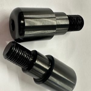 HANDELBAR END WEIGHT (L)68mm 27.44 (dia big end) 20.88 (Step Down) 16mm x 1.50 Thread 21MM Long (BLACK PAIR)