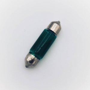 12 Volt 10W 11X39mm FESTOON bulb B272G (Green)
