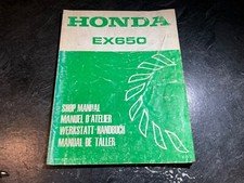 HONDA EX650 GENERATOR (1984-on) GENUINE WORKSHOP MANUAL (PRE-OWNED) V.G.C.