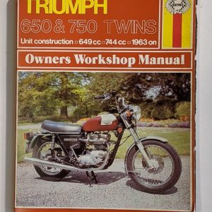 Triumph 650 & 750 Twins, Unit Construction, 649cc, 744cc, 1963 on HAYNES MANUAL 122 (PRE-OWNED)