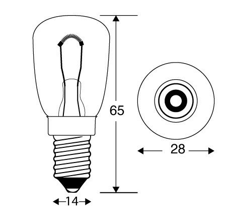 6 Volt 35W ES E14 base 'pygmy' Headlamp bulb B14ED - Image 2