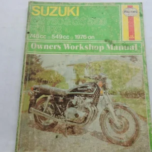 SUZUKI GS550, SUZUKI GS750 FOURS (1976-on) HAYNES WORKSHOP MANUAL (PRE-OWNED)