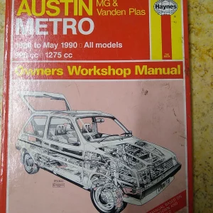 AUSTIN METRO MG & VANDER PLAS (1980-90) WORKSHOP MANUAL 718 (PRE-OWNED) HARD BACK!