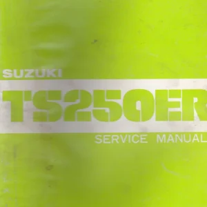 SUZUKI TS250ER GENUINE SUZUKI SERVICE/ WORKSHOP MANUAL SR-3015E-01 (PRE-OWNED)