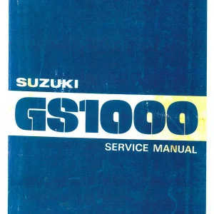 SUZUKI GS1000 CHAIN DRIVE GENUINE SERVICE WORKSHOP MANUAL (PRE-USED)