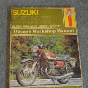 SUZUKI GT380, SUZUKI GT550 3 CYLINDER MODELS (1972-ON) HAYNES MANUAL (PRE-OWNED)