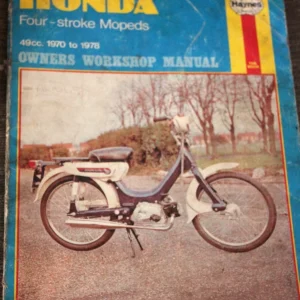 HONDA PC50, PF50, HONDA FOUR STROKE MOPEDS OHV MODELS (1970-on) HAYNES WORKSHOP MANUAL (PRE-OWNED)