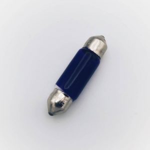 12 Volt 5W 11X39mm FESTOON bulb B269P (Purple Glass)