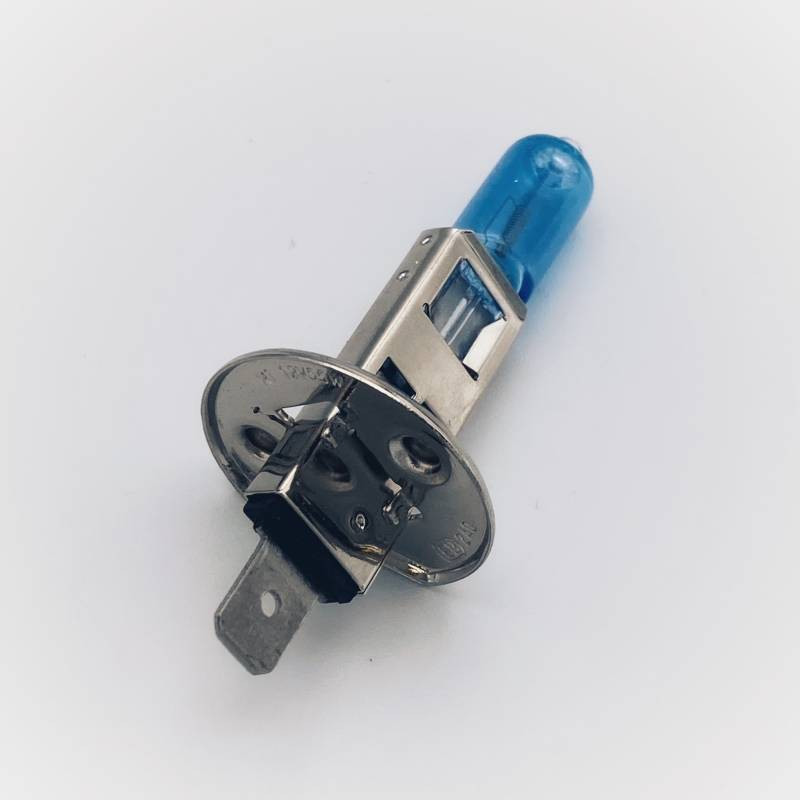 12 Volt 100W H1 P14.5S base Head, Spot & Fog bulb (Blue tinted ) B448B