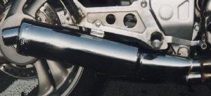 HONDA NTV650 REVERE NT650 HAWK 1994-on ROAD LEGAL COMPLETE EXHAUST SYSTEM IN STAINLESS STEEL