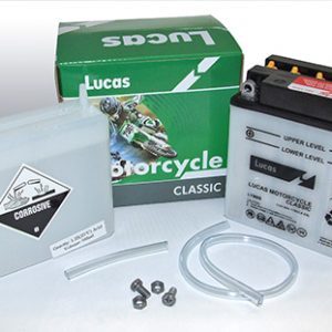 Lucas Battery LYB9B  Genuine 12V Lucas Battery LYB9B for Classic Motorcycles. Supplied with Acid Pack. Replacement for the old 12N7/12N9 Batteries LYB9B