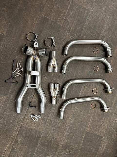 HONDA CBR1000F FH TOFX (1987-00) Stainless 4-2 Downpipes All models