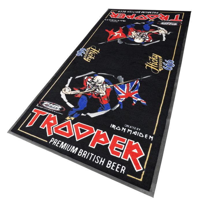 PETER HICKMAN LTD Edition Iron Maiden Trooper Motorcycle Garage Mat 190 x 80 cm
