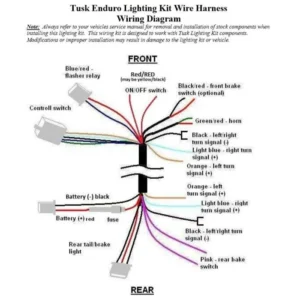 ENDURO / TRAIL BIKE UNIVERSAL WIRING LOOM ( SEE WIRING DIAGRAM PICTURE)
