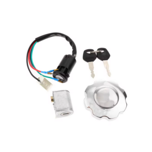 HONDA NC50, PA50, MT50, H100, CG110, CG125, CB125S,  XL125S IGNITION SWITCH / STEERING LOCK / FUEL CAP & 2 KEYS 35100-147-671 MMP44-A1516