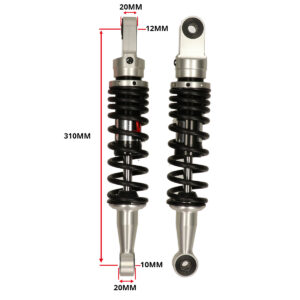 HONDA MB50, HONDA MT50 YSS ECO-LINE 310mm Black Spring Rear Shock Absorbers (Pair) MMP11438YSS