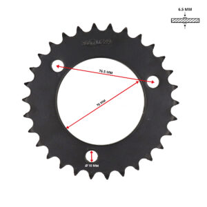 HONDA MT50, MTX50 (1980-93) 30 TEETH REAR SPROCKET MMP11498