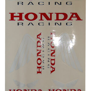 HONDA CAMINO, MB50, MT50 STICKER SET Falko Universal Racing Red/Black 6-Piece Moped MMP10982041