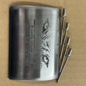 PREDATOR EXHAUST BSAU & E MARK RIVIT ON PLATE INC X4 BLIND RIVIT'S IN STAINLESS STEEL