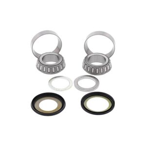 HONDA CBF125, CBR125, CR250, CRF100/125, GROM, MR250, MT250, NSR125R, TLR200, TR200, XR250/500 STEERING HEAD BEARING TAPER BEARING FULL KIT (SEE FITMENT LIST)