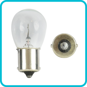 UNIVERSAL BULB LAMP 6V-15W BA15S 26mm Diamiter Glass X 47mm Indicator etc Long (each) MMP4070