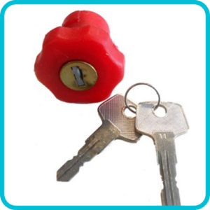 HONDA MB50, MT50 OIL TANK CAP LOCK 23.5mm (RED) 55105-167-000 with two keys MMP5443