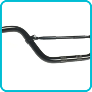 UNIVERSAL Handlebar (black) 22MM cross as protaper aluminum 75CM long / 15.5CM high MMP9115