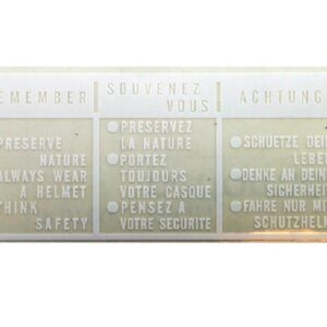 HONDA FUEL TANK STICKER “Driving instructions” CHROME VERSION MMP0189506