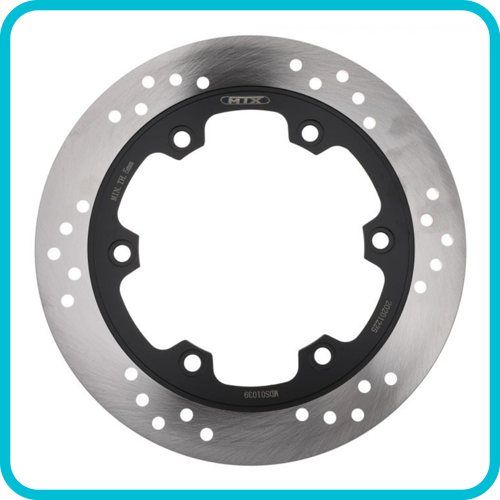 HONDA MTX Performance Brake Disc Rear Solid Round Honda MD1016