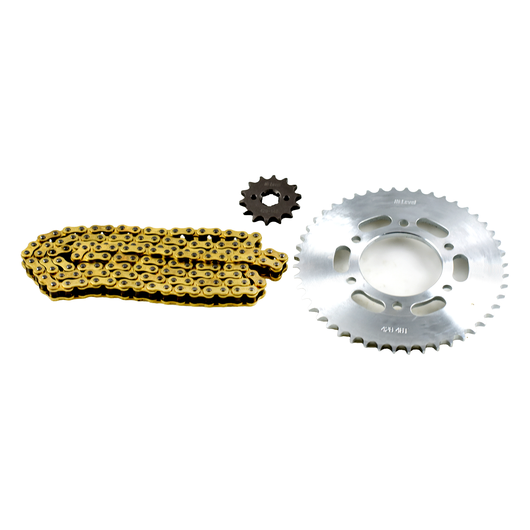 YAMAHA YZF-R125 RE06 (2008-13), YZF-R125 & ABS RE11 (2014-16), YAMAHA YZF-R125 ABS RE29 (2017-18) CHAIN & SPROCKET KIT by HILEVEL MMP610010
