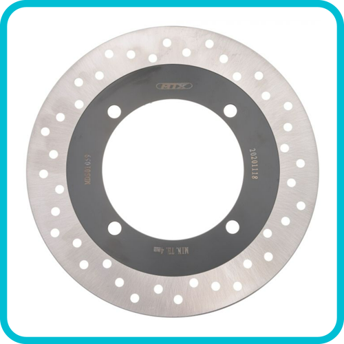 Honda Peugeot MTX Performance Brake Disc Rear Solid Round Honda Peugeot MD1156