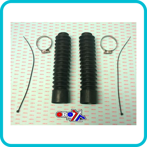 FORK BOOT SET BLACK 250mm Upper Diameter: 34–38mm Lower Diameter: 52–58mm