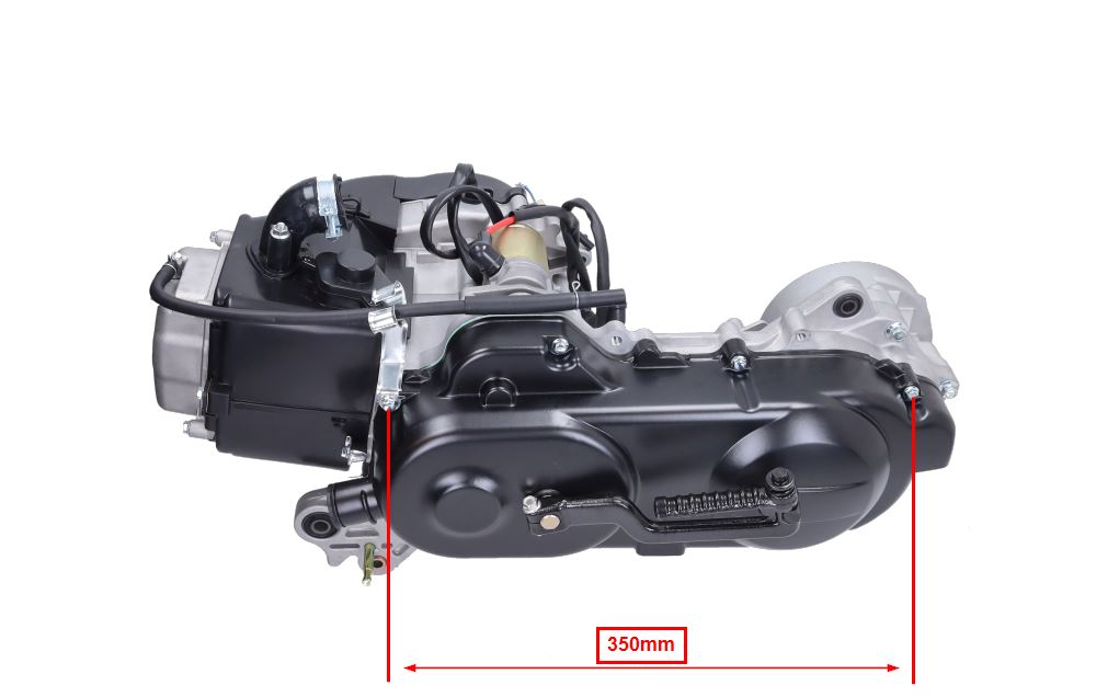 Engine Complete 50cc China 4t, Scooter GY6 MODELS WITH (10 inch short axle) MMP78190PE - Image 2