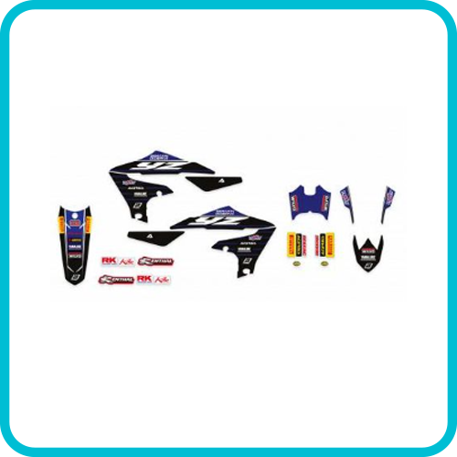 YAMAHA YZF250/450 2019-22 FACTORY YAM, FACTORY BLACKBIRD DECAL SET 8247R10