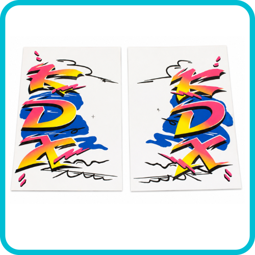 KAWASAKI KDX 125 200 175 220 250 400 450 TANK STICKER DECAL