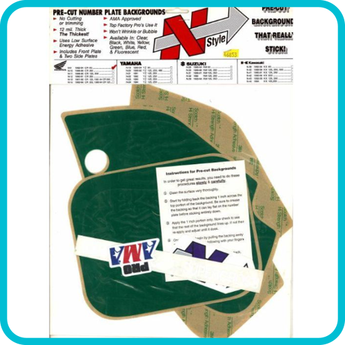 HONDA CR80 1992-95 BACKGROUNDS DECALS SET
