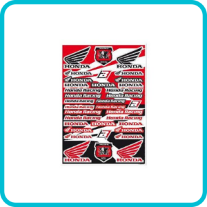 HONDA LOGO STICKER SET SHEET PRE-CUT 5076H