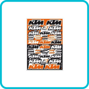 KTM STICKER SET SHEET LOGO PRE-CUT 5076K