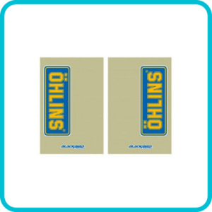 FORK DECAL SET CLEAR OHLINS 5045O