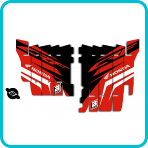 HONDA CRF450 21-22 RAD LOUVER DECAL, BLACKBIRD A108N