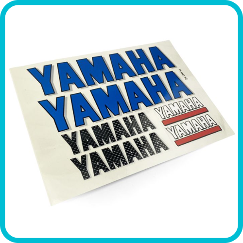 STICKER SET SHEET YAMAHA CLASSIC, SIZE. 230mm X 330mm, 122007496