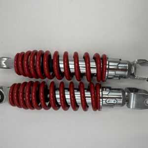Shocks 245mm CENTRE TO CENTRE Pin+Fork Mopeds, Scooters (RED Springs) Type 12 MMP662450H